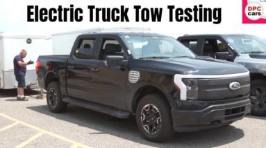 2022 Ford F-150 Lightning Electric Truck Tow Testing