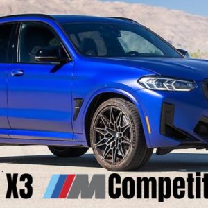2022 BMW X3 M Competition in Individual Frozen Marina Bay Blue is a fast SUV