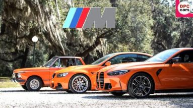 Orange Trio BMW M4 G82, M3 E92 and 2002 at Amelia 2022 4K HD