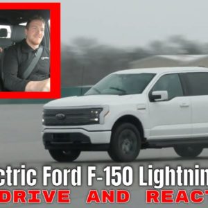Electric Ford F-150 Lightning Truck Customer Test Drive and Reactions.