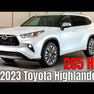 2023 Toyota Highlander Revealed with 265 Horsepower