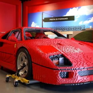 Life Sized Full Size Ferrari F40 Made Out Of LEGO