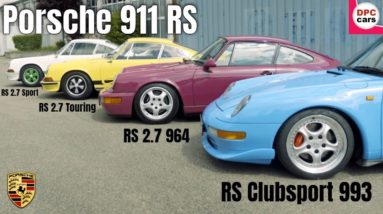 Porsche 911 RS 2.7 Sport, Touring, 964, and 993