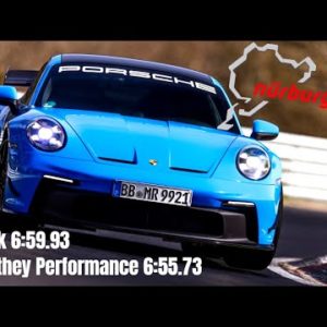 2022 Porsche 911 GT3 Manthey Performance Kit vs Stock GT3 Nurburgring Lap