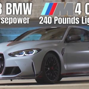 2023 BMW M4 CSL 240 Pounds Lighter and 543 Horsepower