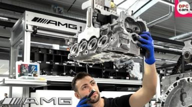 Mercedes AMG 6.3 M156, 5.5 M157, 4.0 M178, and 2.0 M139 Engine Assembly in Germany