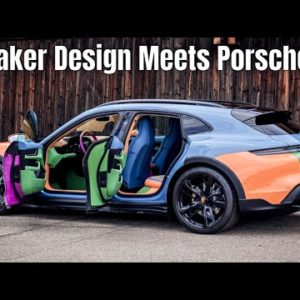 Sneaker Design Meets Porsche Taycan 4 Cross Turismo