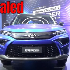 2022 Toyota Urban Cruiser Hyryder Hybrid SUV Revealed In India