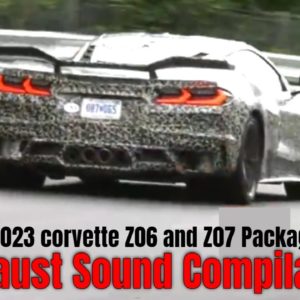 2023 corvette Z06 and Z07 Package Exhaust Sound Compilation