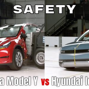 Tesla Model Y vs Hyundai Ionic 5 Safety and Crash Test