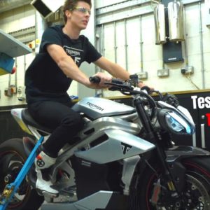 Triumph TE 1 Prototype Electric Motorcycle Testing Results