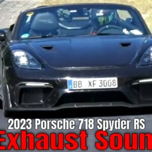 2023 Porsche 718 Spyder RS Exhaust Sound