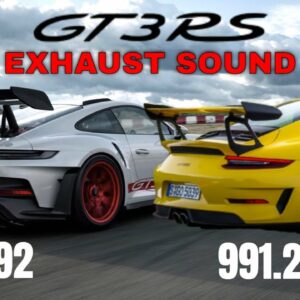 2023 Porsche 911 GT3 RS vs 991.2 GT3 RS Exhaust Sound