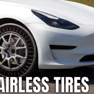 Goodyear Tire Testing AIRLESS TIRES on the TESLA MODEL 3