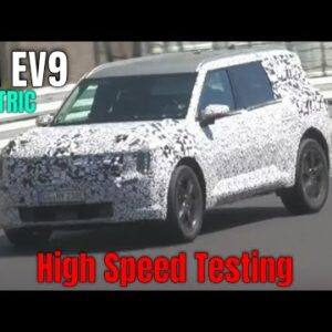 KIA EV9 Electric SUV High Speed Nurburgring Testing