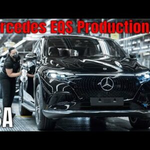 Production of Mercedes EQS SUV EV Vehicle Factory in the United States