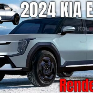 Production Version New 2024 KIA EV9 Rendered