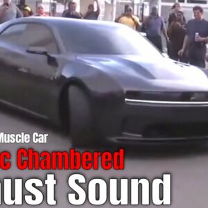 Dodge Charger Daytona SRT Electric Muscle Car Fratzonic Chambered Exhaust Sound