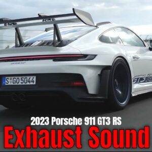Exhaust Sound 2023 Porsche 911 GT3 RS in White