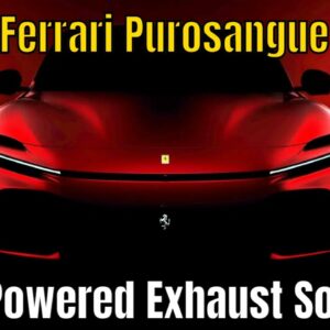 Ferrari Purosangue SUV V12 Powered Exhaust Sound Teaser
