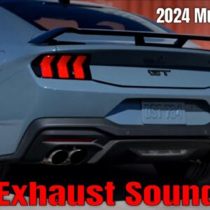 New 2024 Ford Mustang Dark Horse and 5.0 V8 GT Exhaust Sound