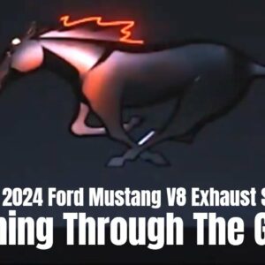 New 2024 Ford Mustang V8 Exhaust Sound Running Through The Gears