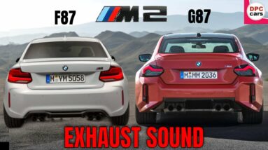 New 2023 BMW M2 G87 vs Last Generation F87 BMW M2 Competition Exhaust Sound