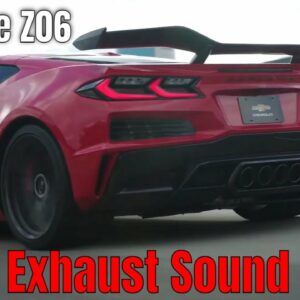 2023 Corvette Z06 in Red Exhaust Sound and Specs