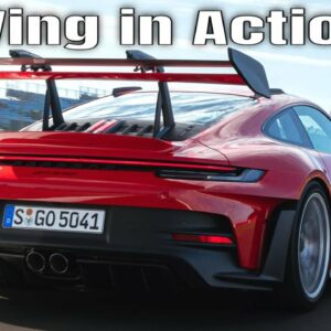 2023 Porsche 911 GT3 RS Active Aero Rear Wing in Action