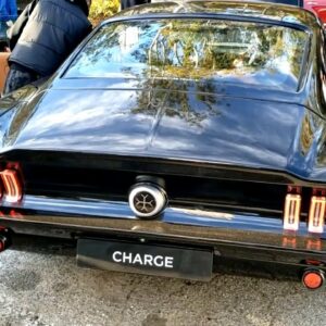Charge Electric Ford Mustang at Los Angeles Cars and Coffee