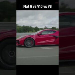 Exhaust Sound Porsche Flat 6 vs Audi V10 vs Corvette Z06 V8