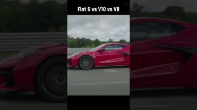 Exhaust Sound Porsche Flat 6 vs Audi V10 vs Corvette Z06 V8