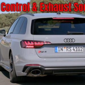 Launch Control and Exhaust Sound 2023 Audi RS 4 Avant with competition plus package