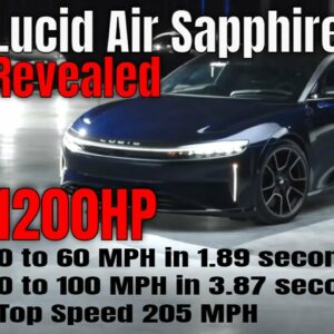 1200HP Lucid Air Sapphire Revealed