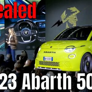 2023 Abarth 500e Electric Hot Hatch Revealed