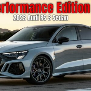 2023 Audi RS 3 Sedan Performance Edition Arrow Gray Exterior and Interior