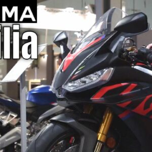 Aprilia Motorcycles on display at EICMA Milan Motorcycle Show 2022
