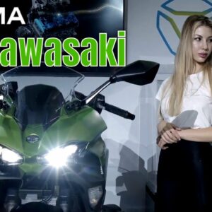 Kawasaki Motorcycles on display at EICMA Milan Motorcycle Show 2022