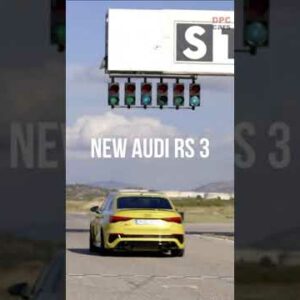 New Audi RS 3 exhaust sound and shredding tires
