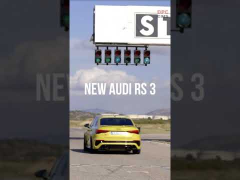 New Audi RS 3 exhaust sound and shredding tires