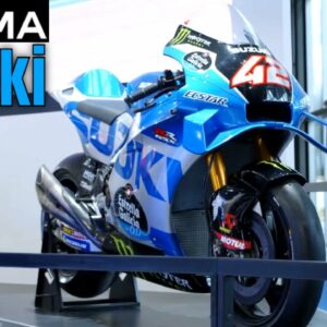 Suzuki Motorcycles on display at EICMA Milan Motorcycle Show 2022