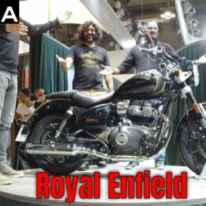 Royal Enfield Motorcycles on display at EICMA Milan Motorcycle Show 2022