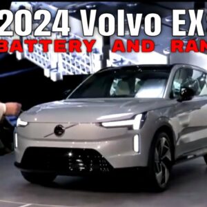 New 2024 Volvo EX90 Full Electric 7 Seater SUV Battery and Range