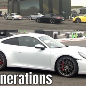 Porsche 911 Generations at Type 992 Reveal