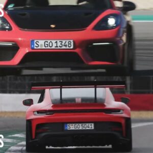 Porsche 911 GT3 RS vs Porsche 718 GT4 RS Exhaust Sound