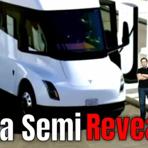 Tesla Semi Truck revealed with tri motor and megawatt charging tech