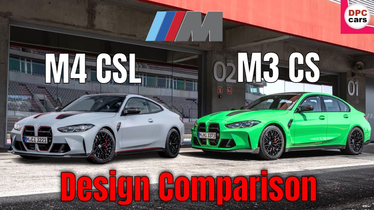 2024 BMW M3 CS vs 2023 M4 CSL Design Comparison