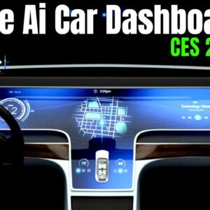Applied Brain Research Future AI Car Dashboard Display at CES 2023