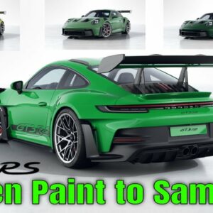 Green Paint to Sample Porsche 911 GT3 RS Colors