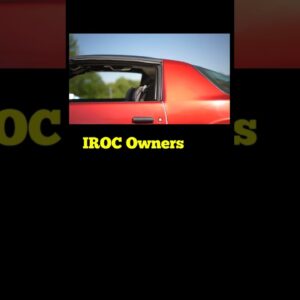 IROC Owners #shorts #iroc #irocz #camaro #rcr